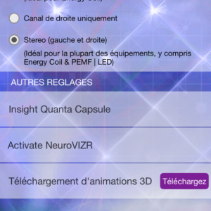 Option Activer NeuroVIZR pour Genius Insight